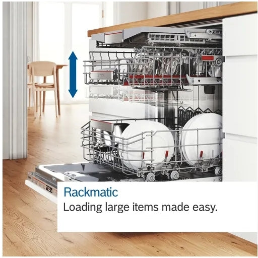 Bosch Series 6 SMV6ZCX10G Wifi Connected Fully Integrated Standard Dishwasher - Stainless Steel Control Panel with Fixed Door Fixing Kit - B Rated