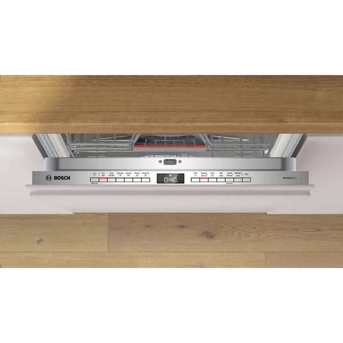 Bosch Series 6 SMV6ZCX10G Wifi Connected Fully Integrated Standard Dishwasher - Stainless Steel Control Panel with Fixed Door Fixing Kit - B Rated