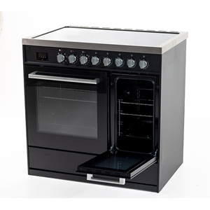 Tesla T90DCRCB - 90cm Double Cavity Electric Range Cooker