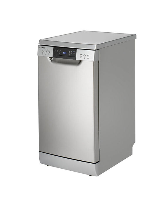 Teknix TFD455S, 9pl Slimline Freestanding Dishwasher, Stainless Steel