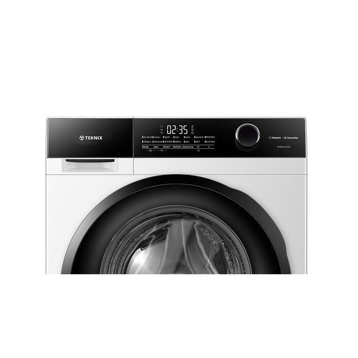 Teknix TK5W1214HW, 12kg 1400spin Freestanding Washer, White