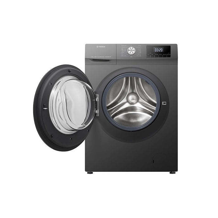 Teknix TKW12142HS 12kg Freestanding Washer, Titanium