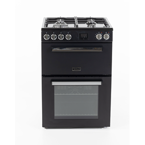 Tesla TMRDF60 - Black/Stainless Steel/Cream Dual Fuel Range Cooker - 68L - A+ Energy