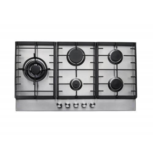 Teknix SCGH751X 75Cm Stainless steel Hob With 5 Burners
