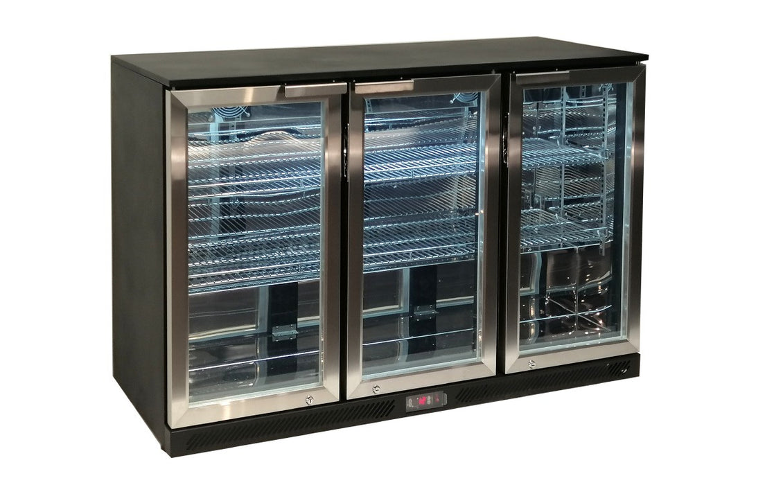 Atosa BDS-310 Triple Bottle Cooler with Hinged Stainless Steel Doors