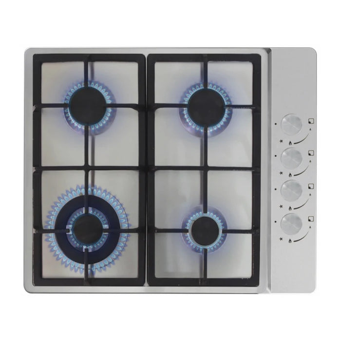 Cata UBGHDFFJ60.1 - Stainless steel 4 Zone Gas Hob-Cast iron