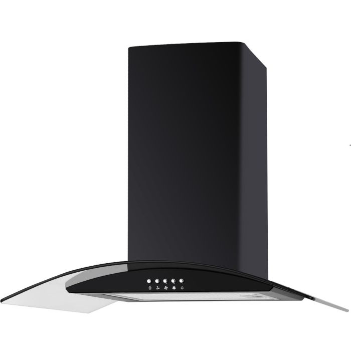 Culina UBSCG70BK 70cm Chimney Cooker Hood Black