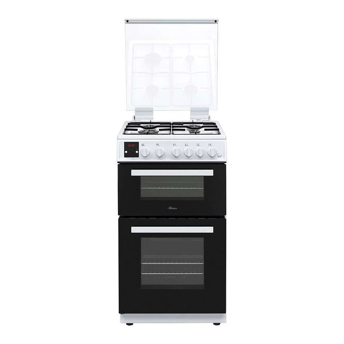 Hostess DOG50W White Gas Lidded Double Oven Cooker - LPG Compatible