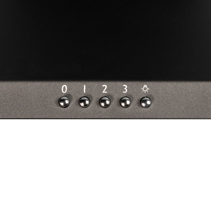 SIA CHL60BL 60cm Pyramid Chimney Cooker Hood Kitchen Extractor Fan In Black