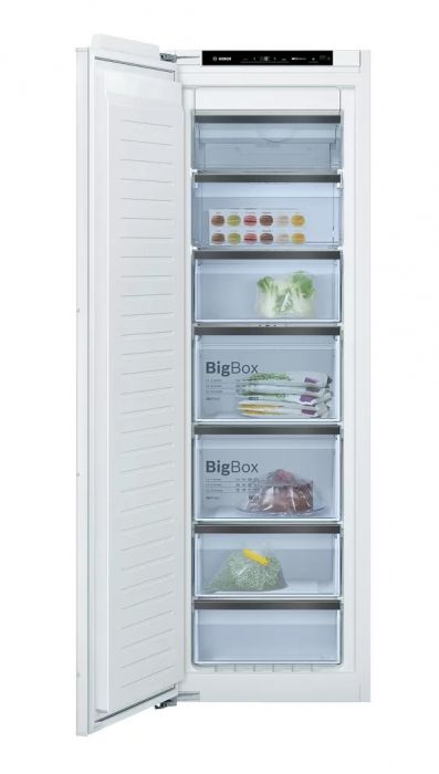 Bosch GIN81VEE0G Series 6 No Frost Built-In Freezer, White