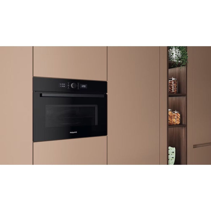 Hotpoint HMW47DHMBUK Built-In Microwave with Grill, Black