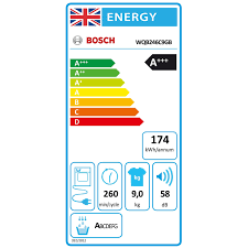Bosch Series 8 WQB246C9GB 9Kg Heat Pump Tumble Dryer - White - A+++ Rated