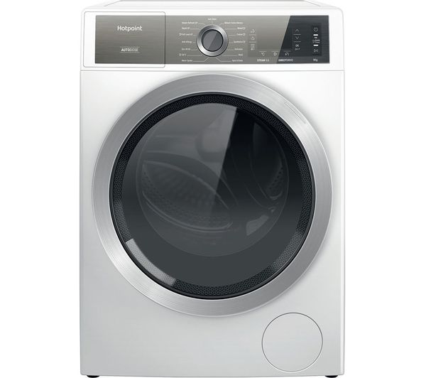HOTPOINT Gentlepower H8 99AD GPOWER UK 9 kg 1400 Spin Washing Machine - White