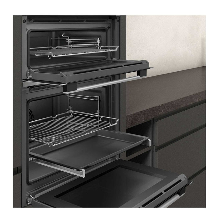 NEFF N50 U1ACE5HN0B Built In Electric Double Oven - Stainless Steel - A/B Rated