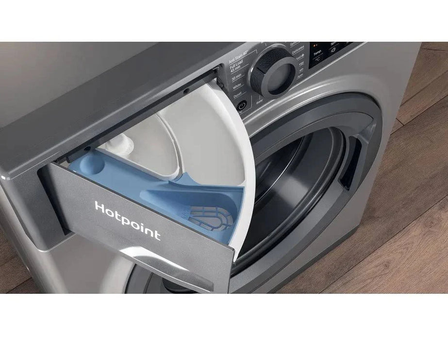 HOTPOINT Anti-stain NSWR 946 GK UK 9 kg 1400 Spin Washing Machine - Graphite
