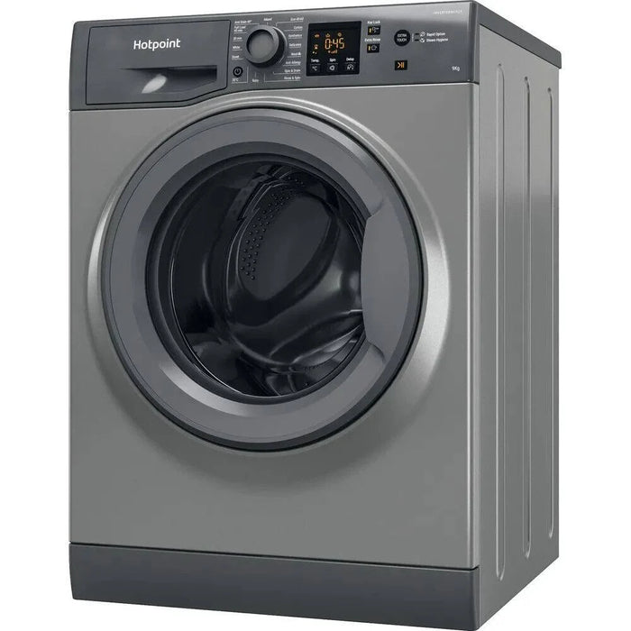 HOTPOINT Anti-stain NSWR 946 GK UK 9 kg 1400 Spin Washing Machine - Graphite