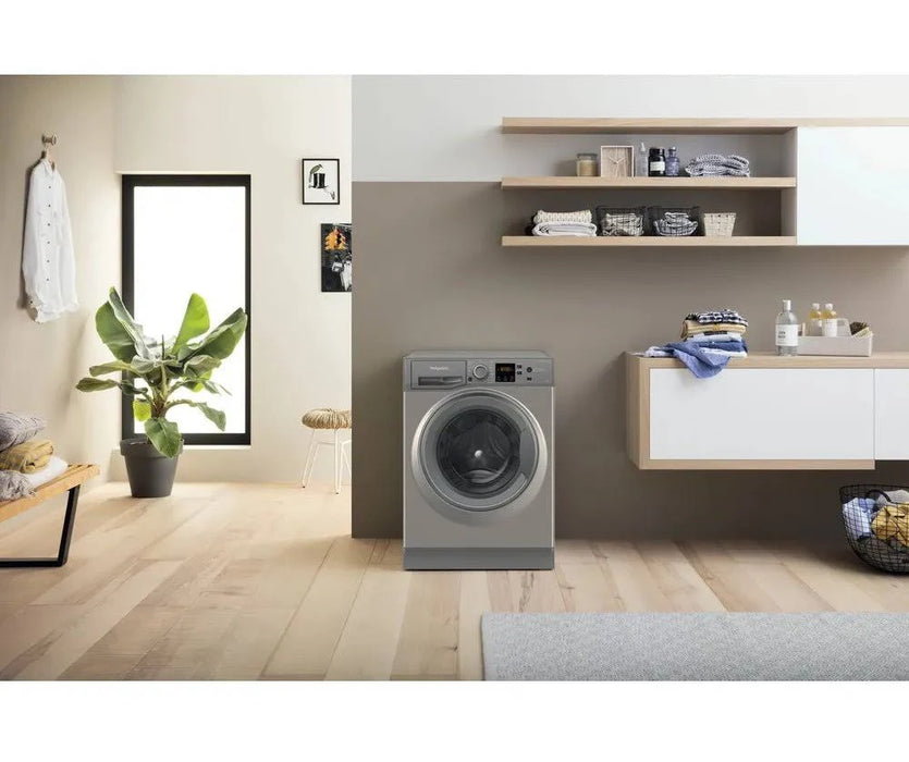 HOTPOINT Anti-stain NSWR 946 GK UK 9 kg 1400 Spin Washing Machine - Graphite