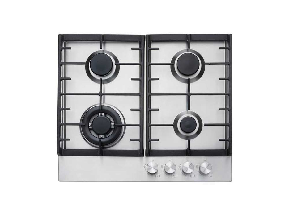 Teknix SCGH61X 4 Burner Gas Hob Wok And Cast Iron Pan Supports