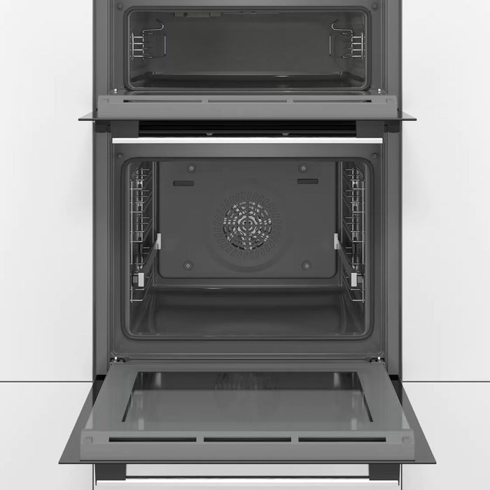 Bosch MBA5350S0B Series 6 Built-In Electric Double Oven, Stainless Steel