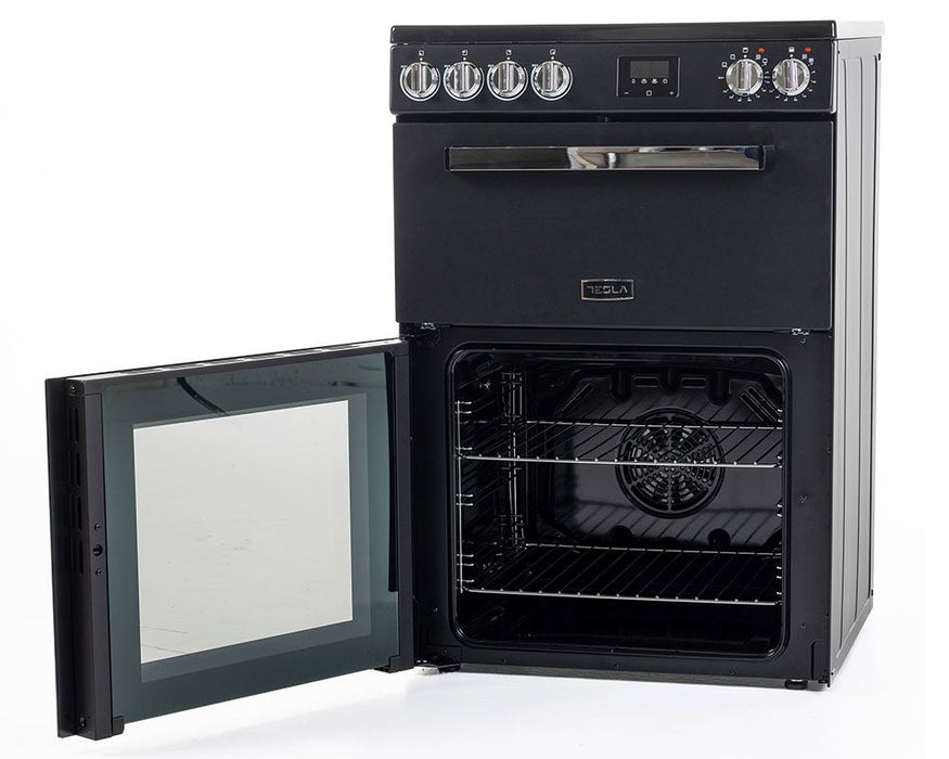 Tesla TMRC60B 60cm Double Cavity Mini Ceramic Electric Black Cooker
