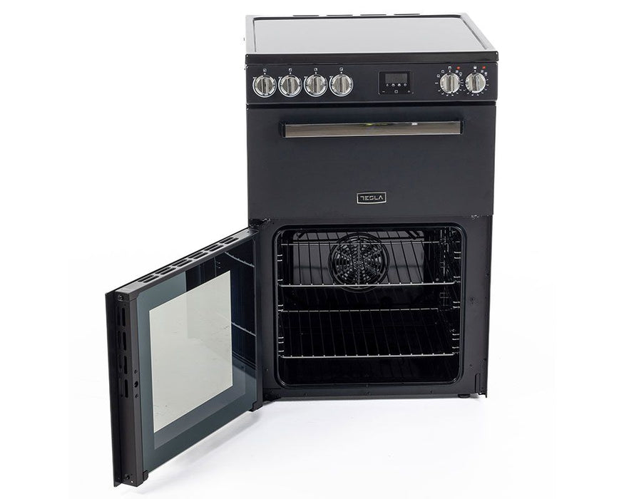 Tesla TMRC60B 60cm Double Cavity Mini Ceramic Electric Black Cooker
