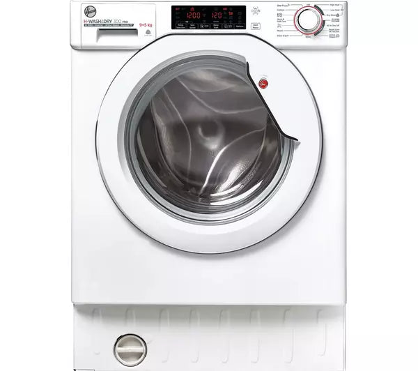 HOOVER H-WASH & DRY 300 Pro HBDOS695TMET WiFi-enabled Integrated 9 kg Washer Dryer - White
