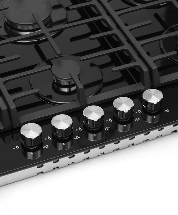 MONTPELLIER MGH90BG GAS ON GLASS BLACK HOB