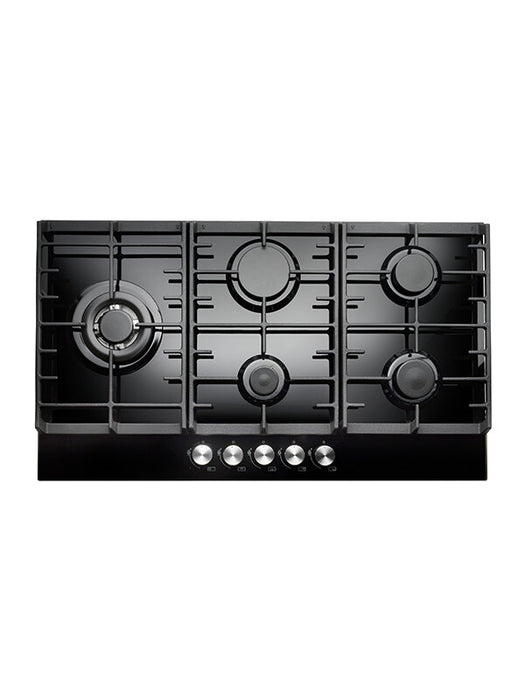 Signature SCGH91B 90CM 5 Burner Gas Hob Wok And Cast Iron Pan Supports (Unbranded)