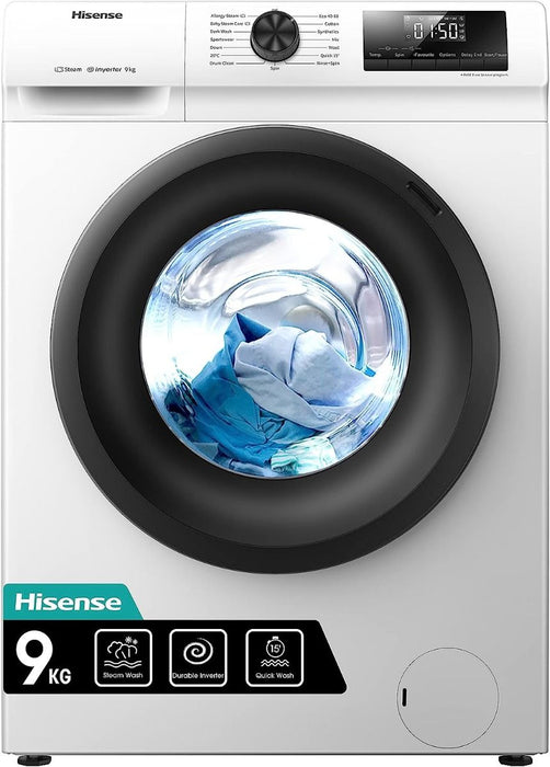 Hisense WFQP9014EVM Freestanding 9 KG Washing Machine 1400rm