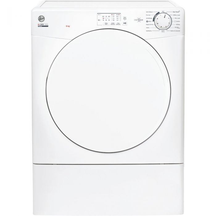 Hoover HLEV9LF 9Kg Vented Dryer in White C Rated Sensor NFC