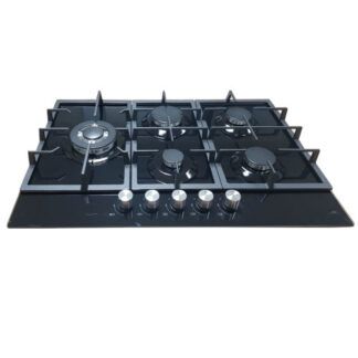 Statesman GH175GB 5 Burner Gas Hob 75cm - Black Glass (Unbranded)