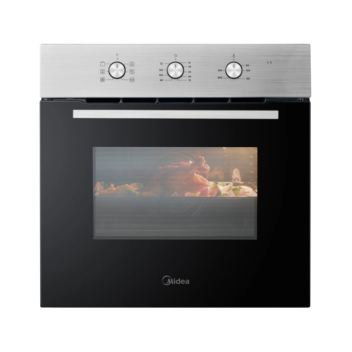 Midea MBO65M90M1-X Built in Oven 70L with Rotary Dials A Rated in Stainless Steel