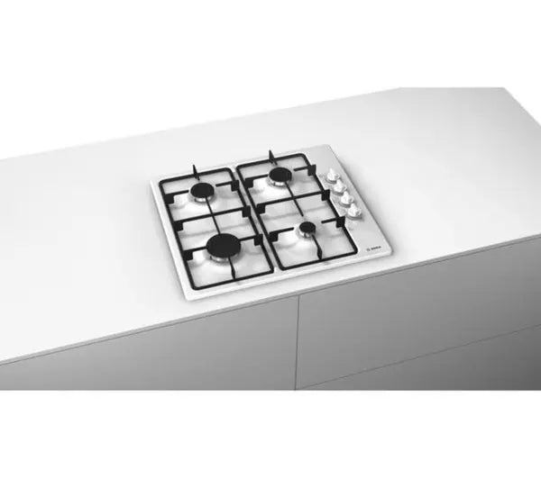 BOSCH Series 2 PBP6B2B60 58 cm Gas Hob - White