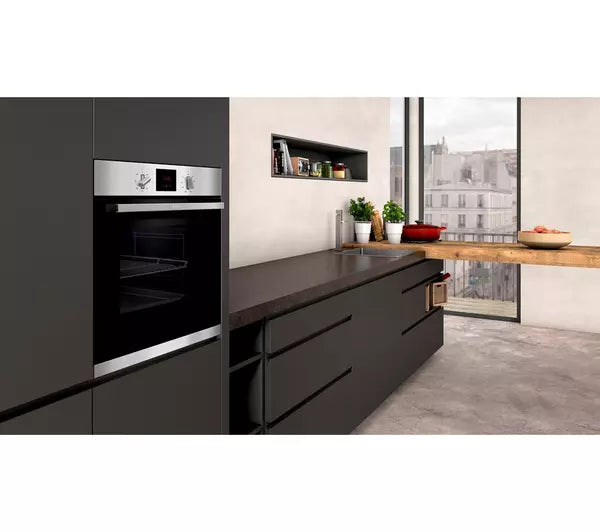 NEFF N30 B1GCC0AN0B Built In Electric Single Oven - Stainless Steel - A Rated