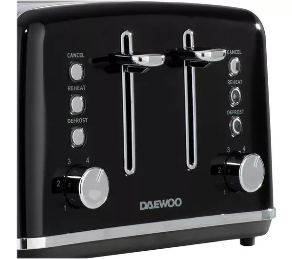 DAEWOO Kensington SDA1586 4-Slice Toaster - Black