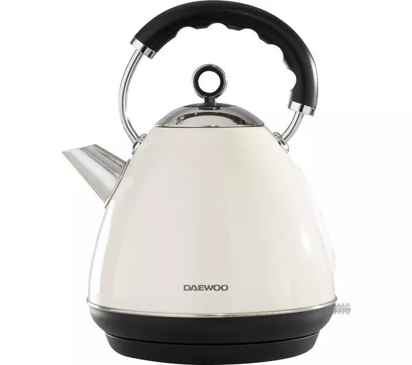 DAEWOO Kensington SDA1576 Traditional Kettle - Cream