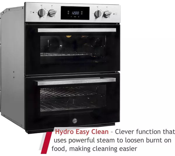 HOOVER HO7DC3B308IN Electric Built-under Double Oven - Stainless Steel & Black