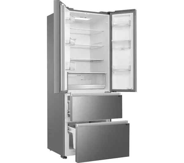 Grade A HAIER HFR5719EWMP Fridge Freezer - Platinum Inox