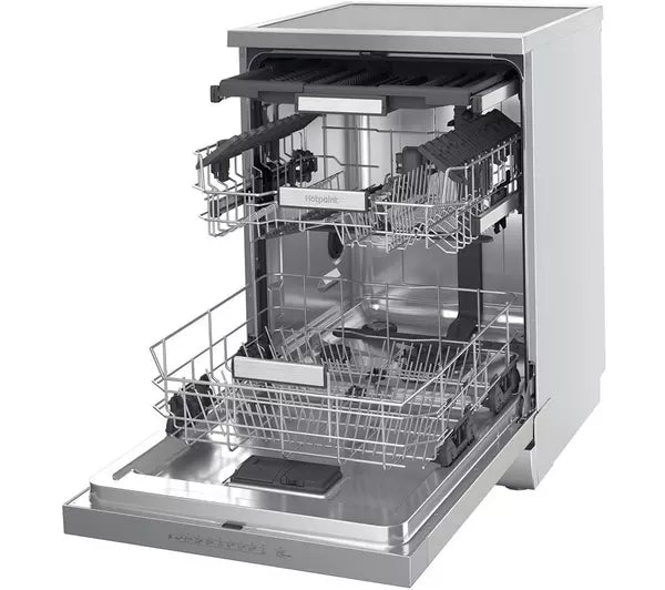 HOTPOINT Maxi Space H7F HP43 X UK Full-size Dishwasher - Silver