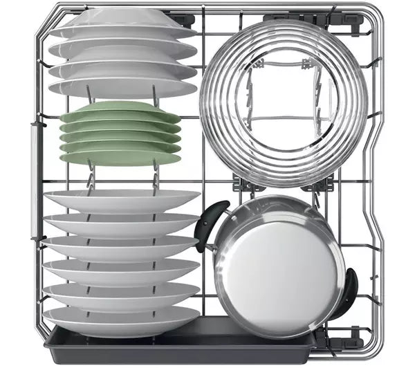HOTPOINT Maxi Space H7F HP43 X UK Full-size Dishwasher - Silver