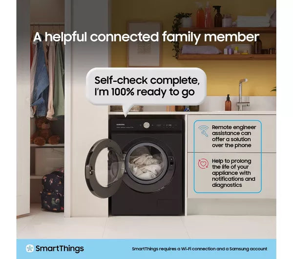 SAMSUNG Series 5 AI Energy WW80CGC04DAEW WiFi-enabled 8 kg 1400 Spin Washing Machine - White