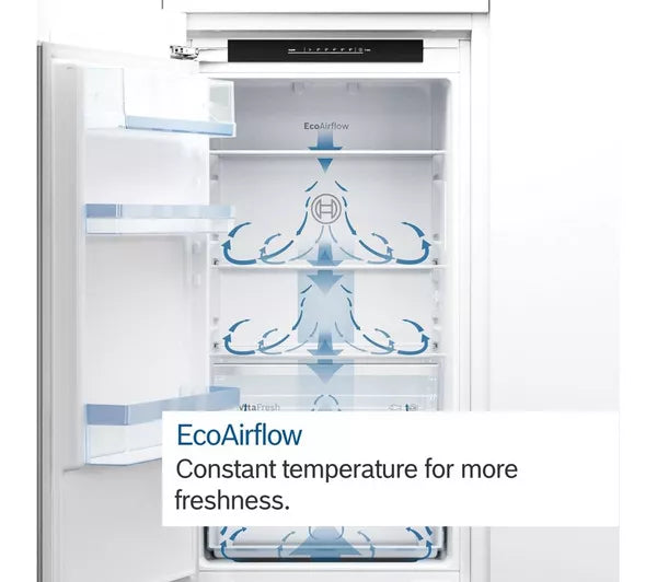 BOSCH Series 2 KIN86NSE0G Integrated 60/40 Fridge Freezer - Sliding Hinge