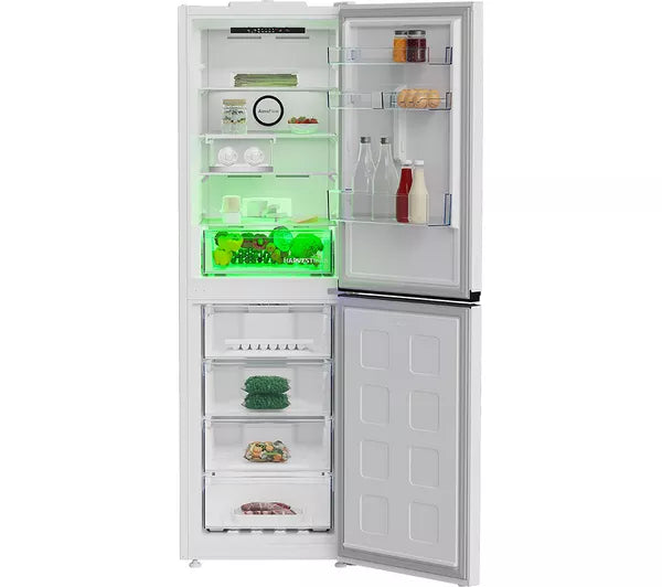 Grade A BEKO Pro HarvestFresh AeroFlow CNG4692VW 50/50 Fridge Freezer - White BB5365