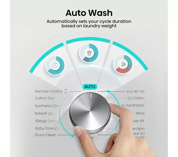 HISENSE 3S Series WD3S1043BW3 WiFi-enabled 10 kg Washer Dryer - White