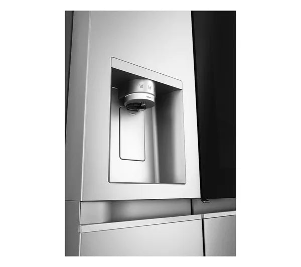 LG InstaView GSXE91BSAD American-Style Smart Fridge Freezer - Brushed Steel