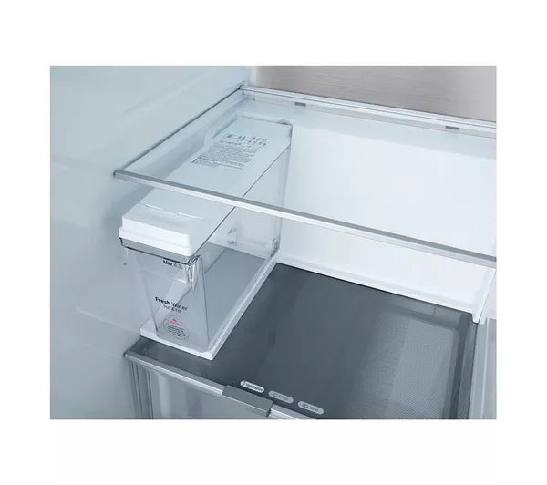 LG InstaView GSXE91BSAD American-Style Smart Fridge Freezer - Brushed Steel
