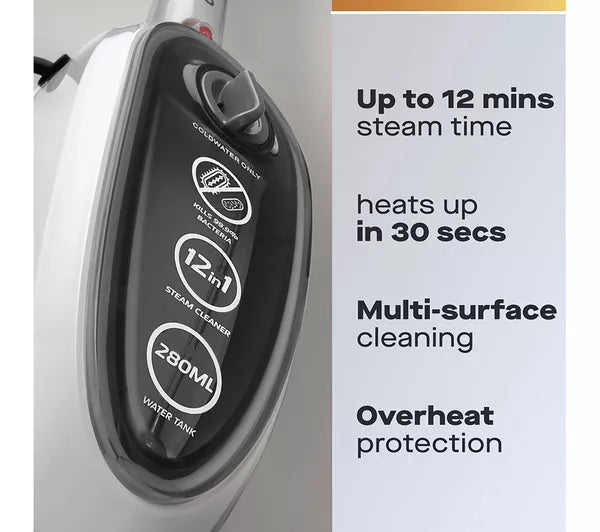 DAEWOO FLR00170GE Steam Mop - Grey & White