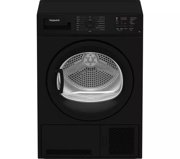 HOTPOINT C HD C82 BBGD UK 8 kg Condenser Tumble Dryer - Black