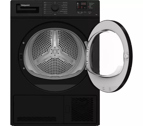 HOTPOINT C HD C82 BBGD UK 8 kg Condenser Tumble Dryer - Black