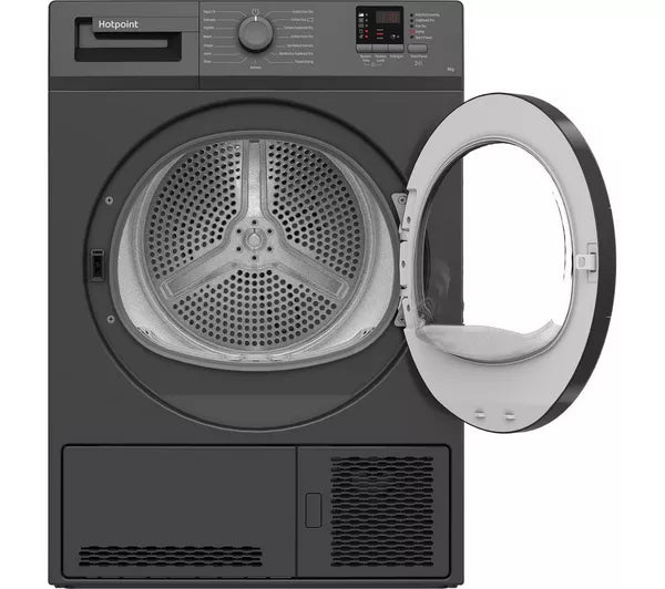 HOTPOINT C HD C92 GGGD UK 9 kg Condenser Tumble Dryer - Graphite